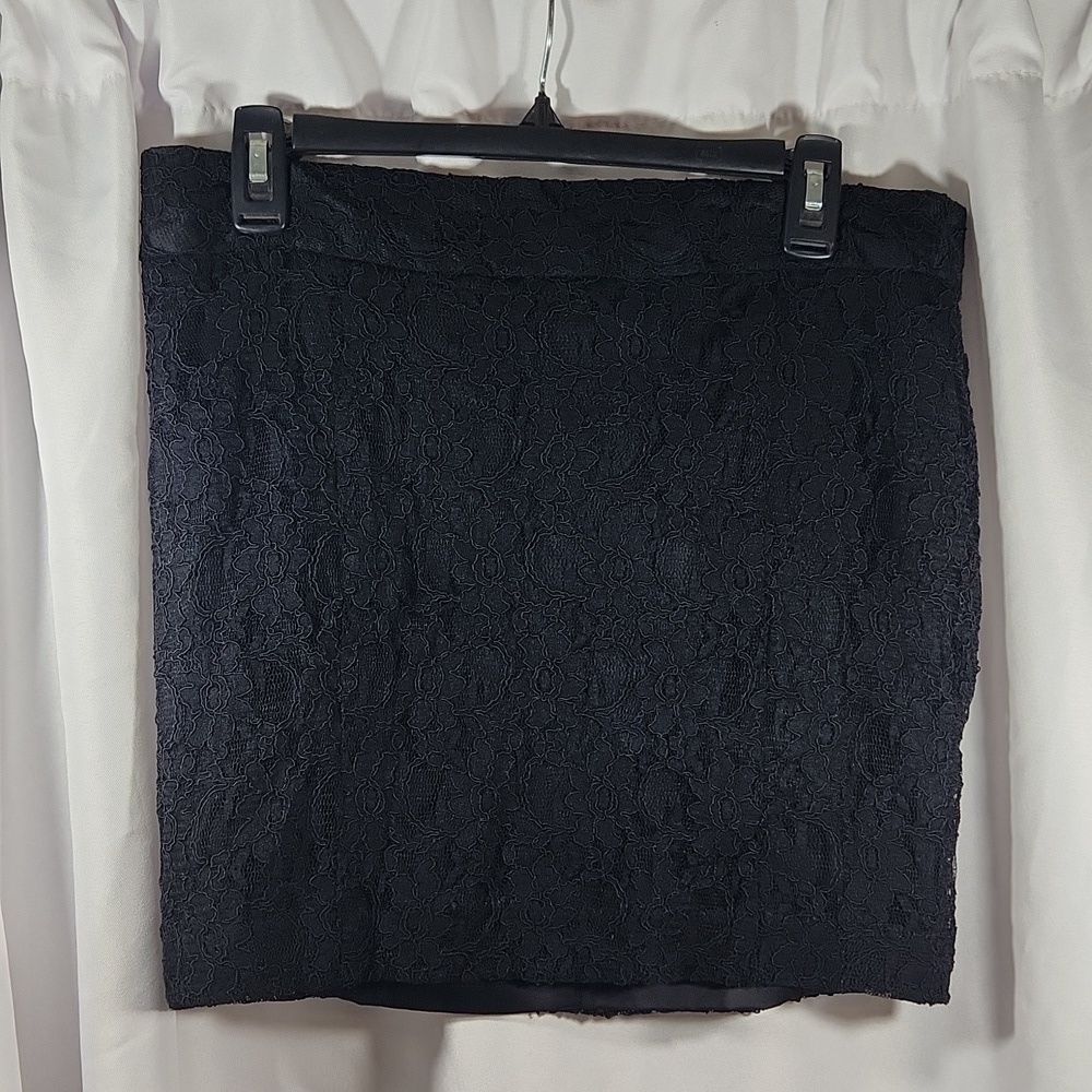 Express Black Lace Mini Skirt Size 10